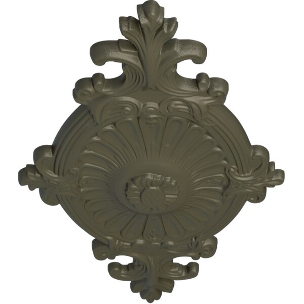 Quentin Ceiling Medallion, Hand-Painted Witch Hazel, 23 1/2W X 12 1/4H X 1 1/2P